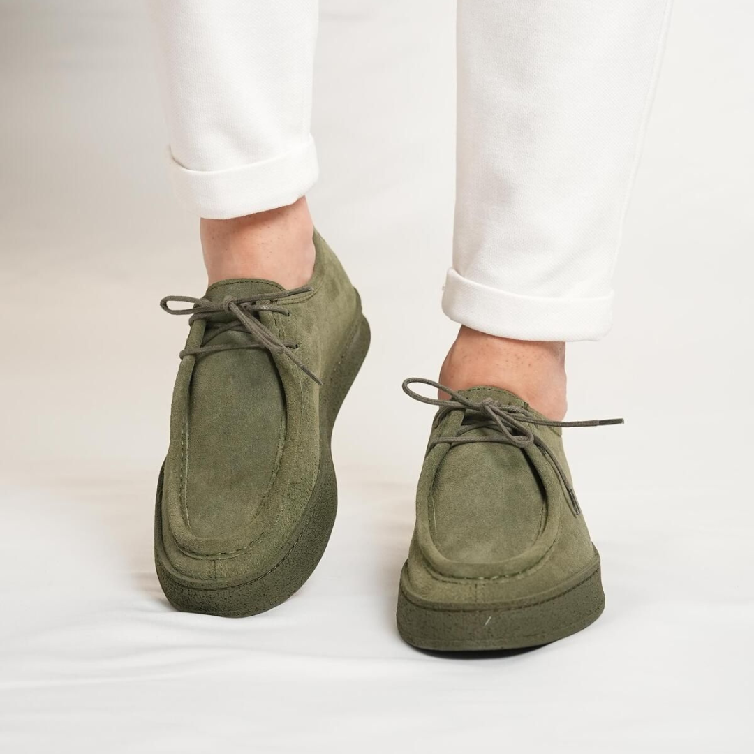 Zapatos Casuales Clásicos de ante hechos a Mano®
