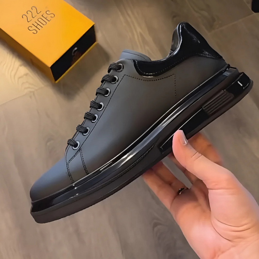 Zapatos de cuero con suela resistente para hombre