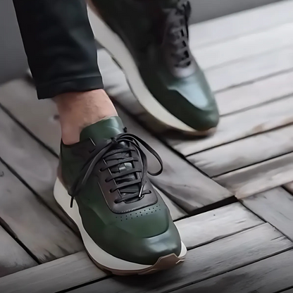 Zapatillas de cuero con suelas ergonómicas antideslizante para hombre®