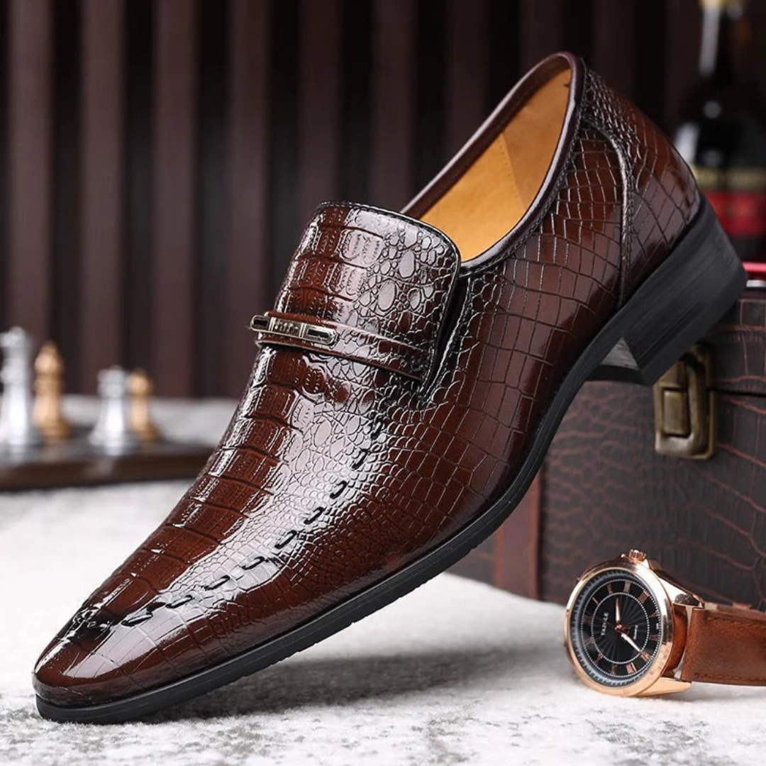 Cómodos y lujosos zapatos de cuero para hombre