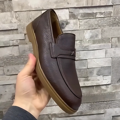 Mocasines de cuero con suelas ergonómicas para hombre