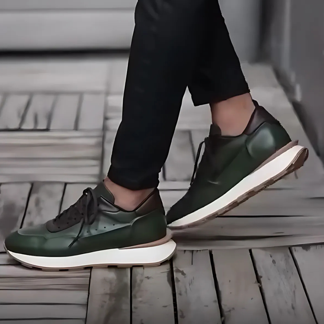 Zapatillas de cuero con suelas ergonómicas antideslizante para hombre®