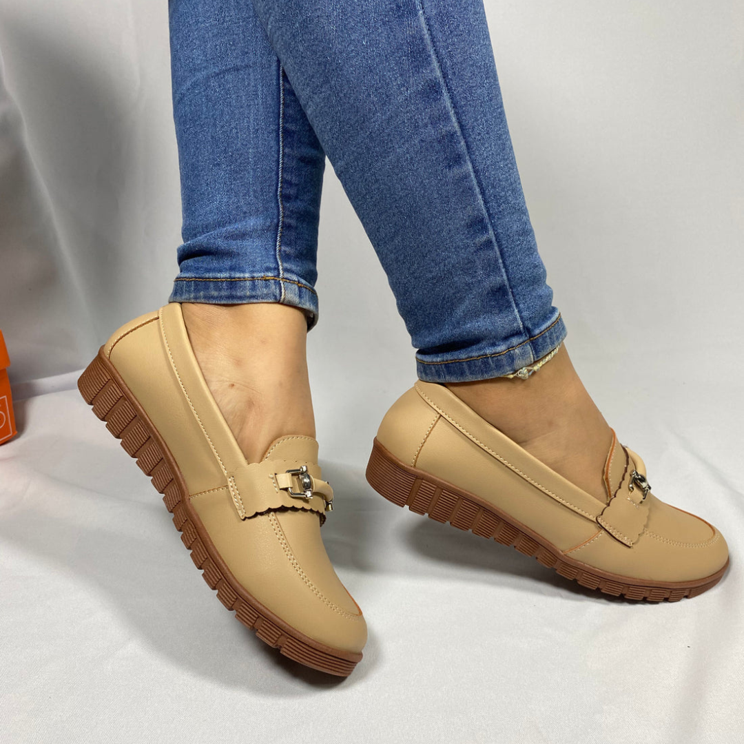 Mocasines de cuero con suelas ergonómicas