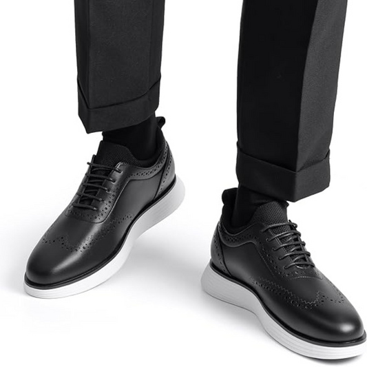 Zapatos casuales de cuero texturizado para hombre