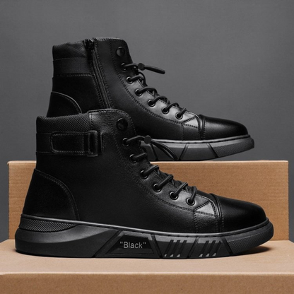 Botas casuales versátiles de cuero genuino para hombre®