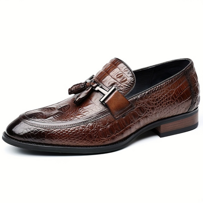 Mocasines Ergonómicos de cuero con diseño texturizado para hombre