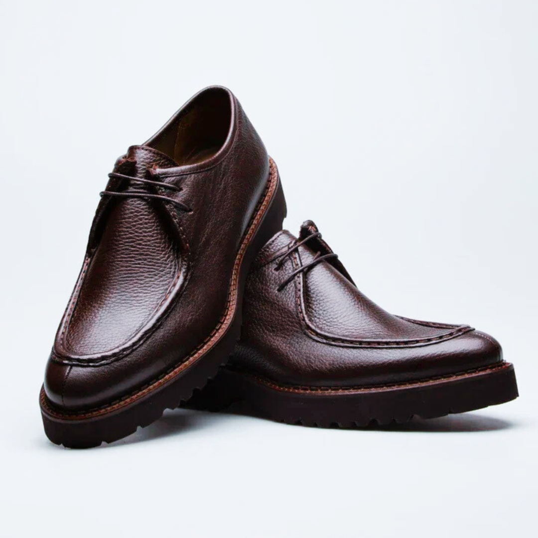 Zapatos clasicos en cuero con suela ergonomica para hombre