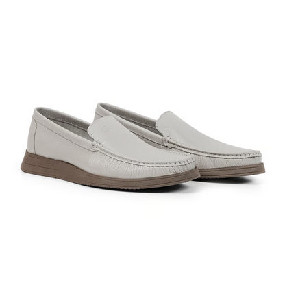 Mocasines de cuero Slip on con suela flexible para hombre