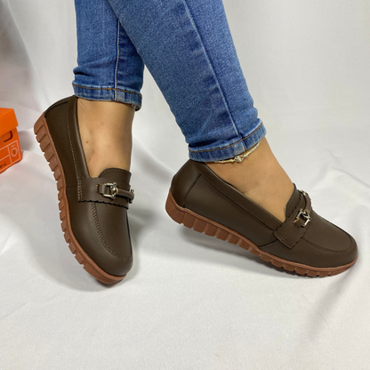 Mocasines de cuero con suelas ergonómicas
