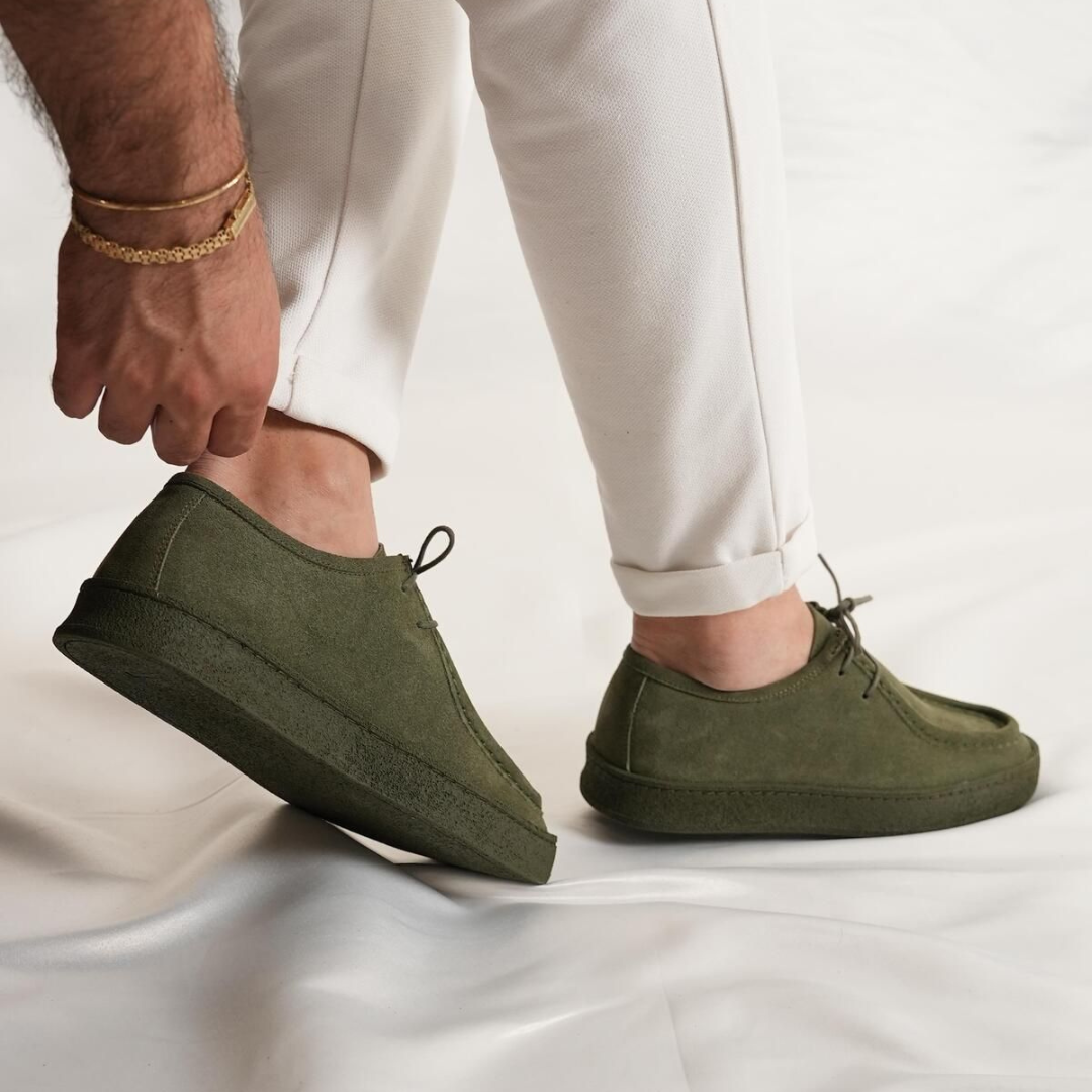 Zapatos Casuales Clásicos de ante hechos a Mano®