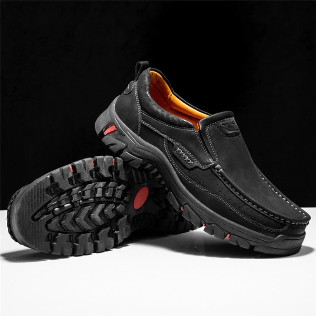 Mocasines casuales de cuero para hombre, ligeros, transpirables y antideslizantes