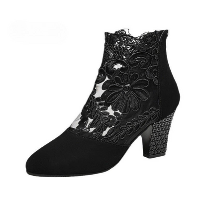 Botas de Encaje Elegante para Mujer