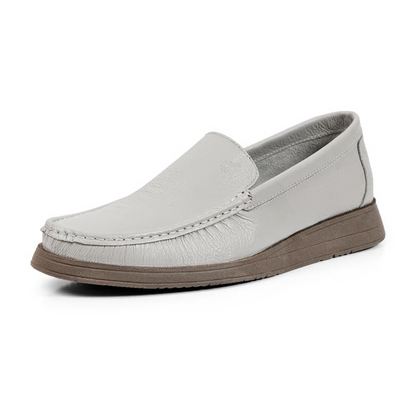Mocasines de cuero Slip on con suela flexible para hombre