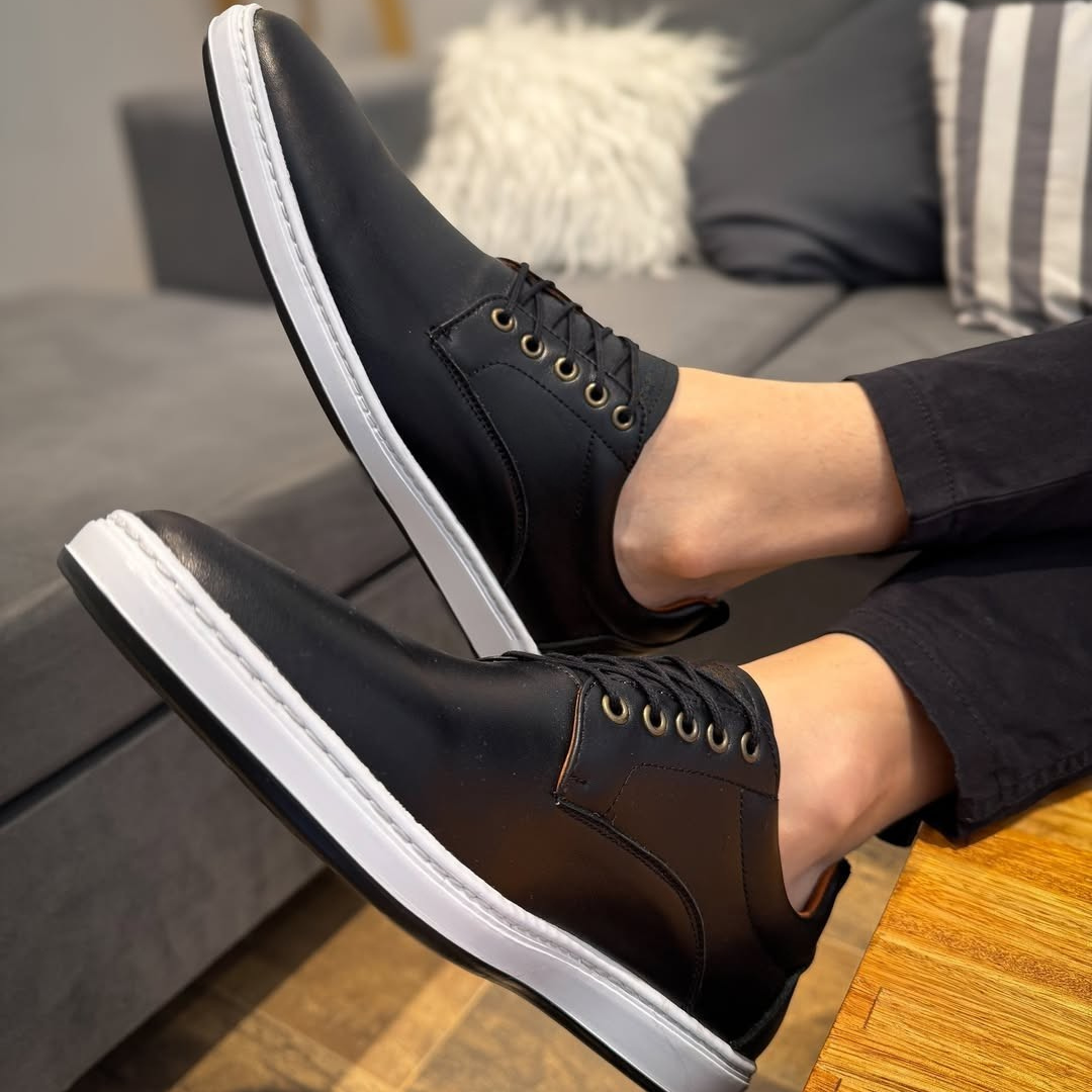 Zapatos casuales de suela baja y ortopedica para hombre