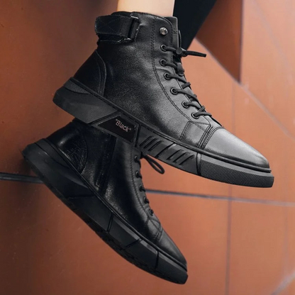 Botas casuales versátiles de cuero genuino para hombre®