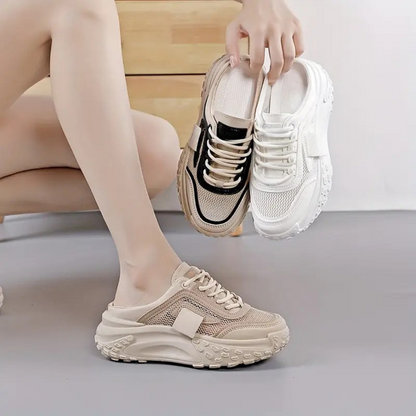 Zapatillas de mujer con cordones y suela ergonómica