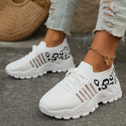 Zapatillas Deportivas de Mujer con Detalles de Animal Print