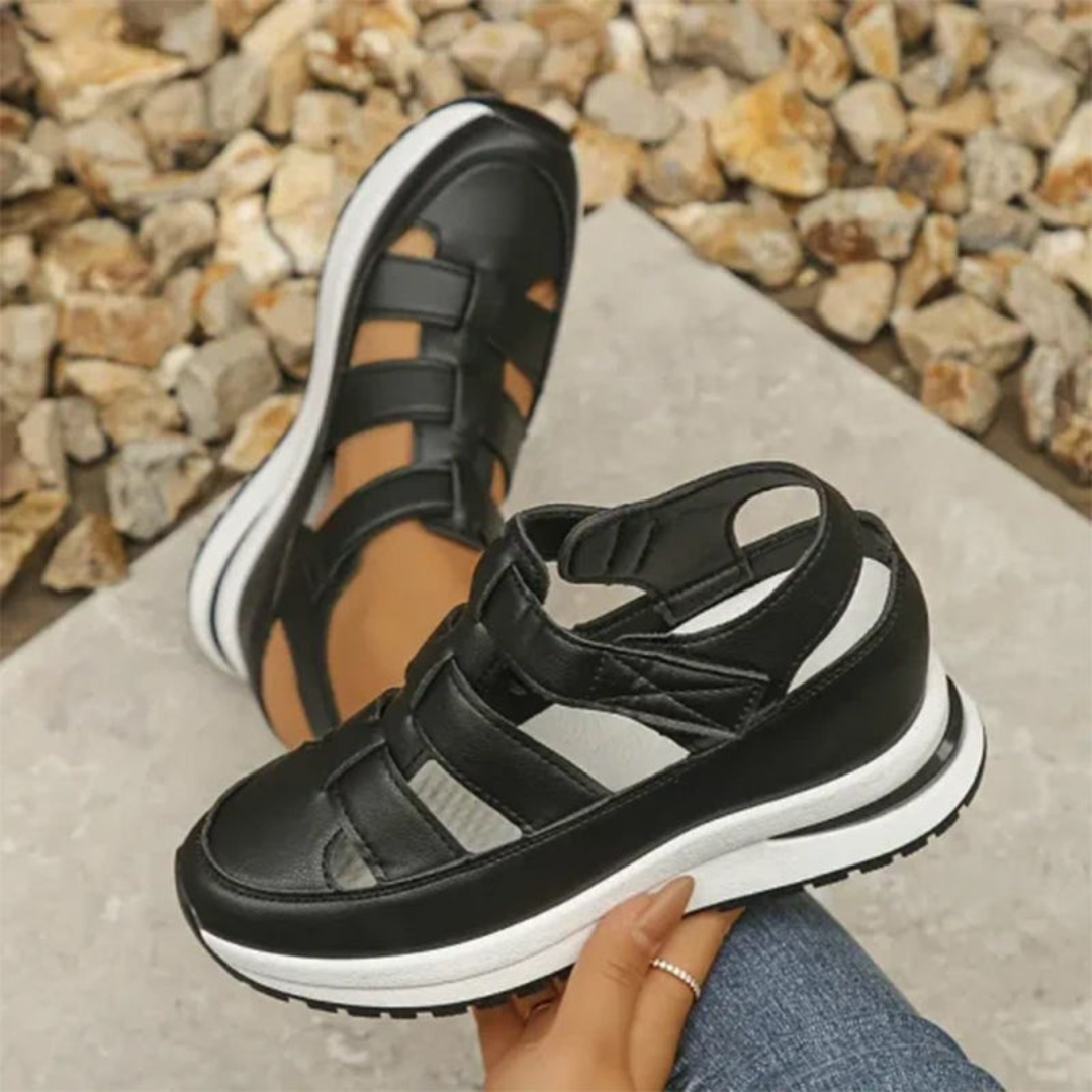 Sandalias Casuales con Plataforma y Diseño de Tiras Cruzadas para una Máxima Comodidad®