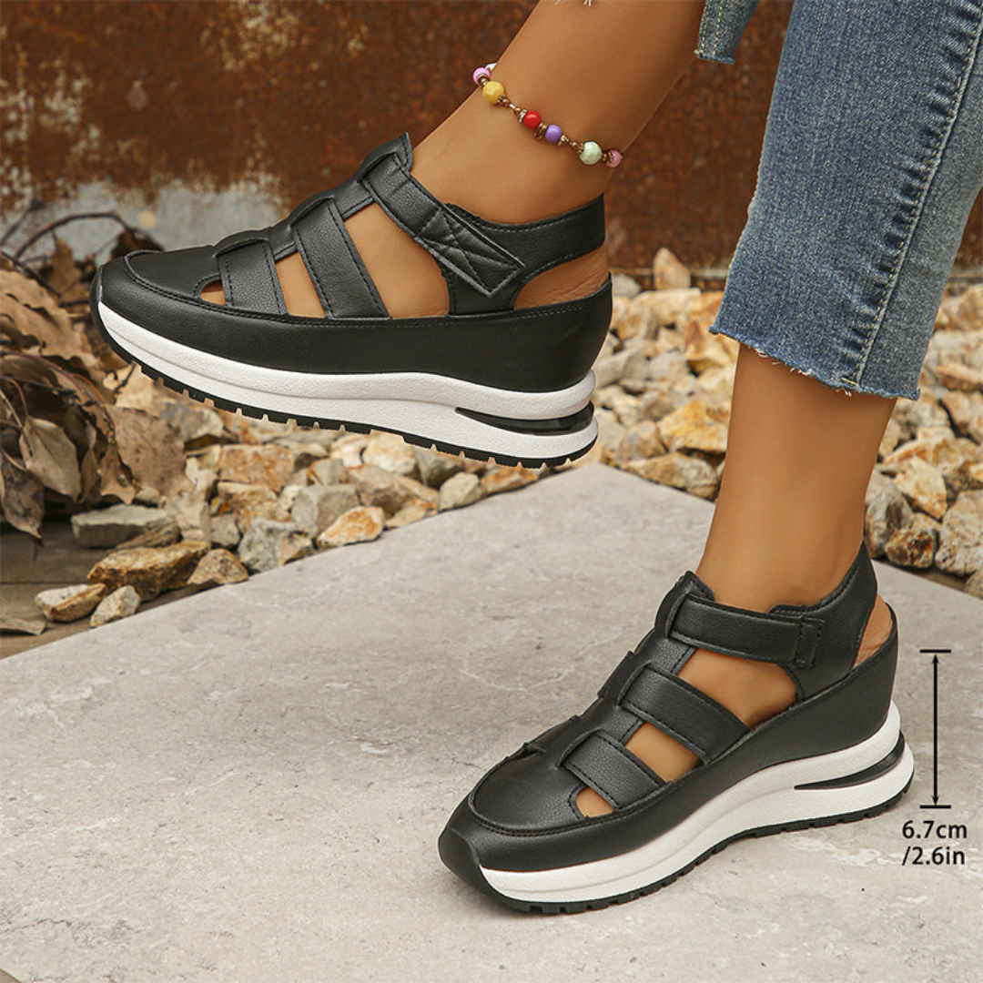 Sandalias Casuales con Plataforma y Diseño de Tiras Cruzadas para una Máxima Comodidad®