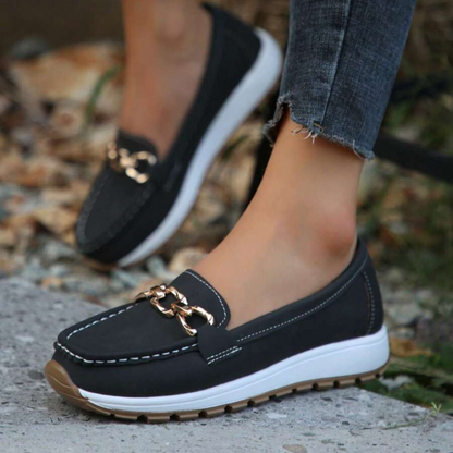 Mocasines de suela gruesa para mujer