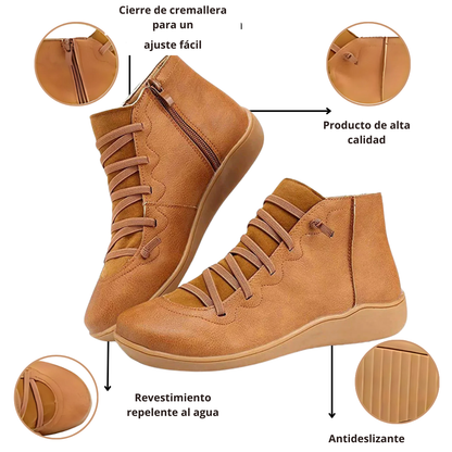 Botines con suela cómoda para mujer